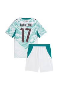 Portugali Rafael Leao #17 Jalkapallovaatteet Lasten Vieraspeliasu MM-kisat 2026 Lyhythihainen (+ Lyhyet housut)